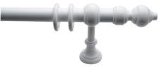 Gardinenstangen, Kollektion 28 mm, Gardinenstange aus weiß PVC, Artikelnummer 2811xx01, Seitenansicht Gardinenstange, www.klaus-bode.de